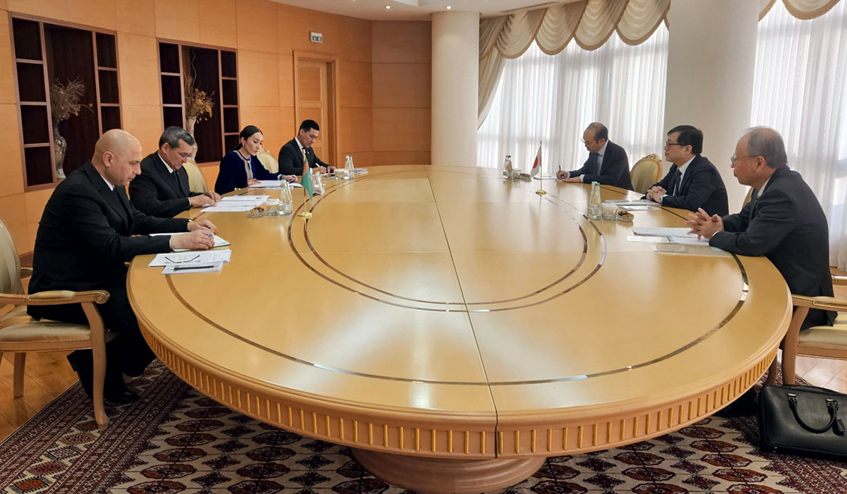 The head of the Ministry of Foreign Affairs of Turkmenistan held a meeting with the Special Representative of the MFA of Japan for Central Asia, the Caucasus and GUAM