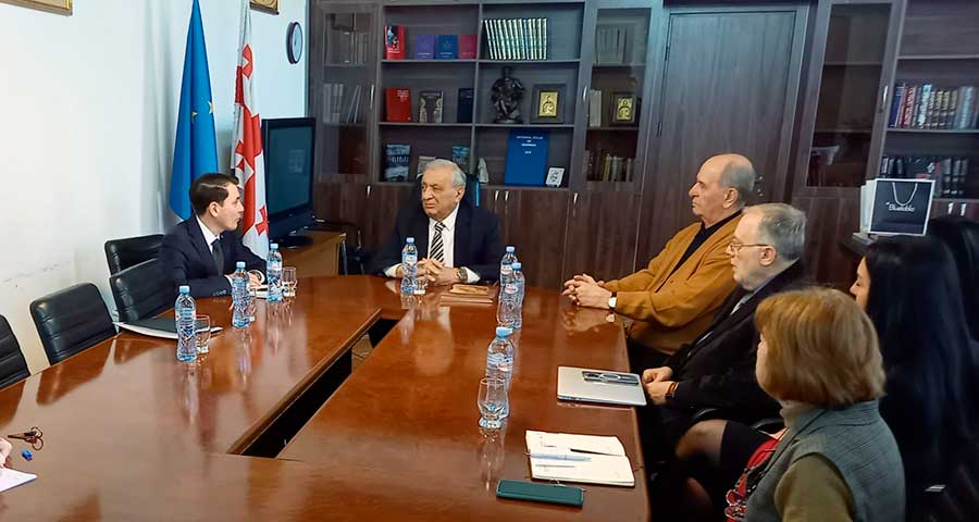 Meeting of the Ambassador of Turkmenistan with the President of the National Academy of Sciences of Georgia