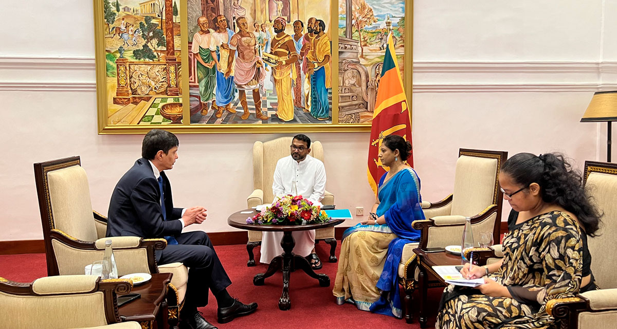 Meeting of the Ambassador of Turkmenistan with the State Minister of Foreign Affairs of Sri Lanka