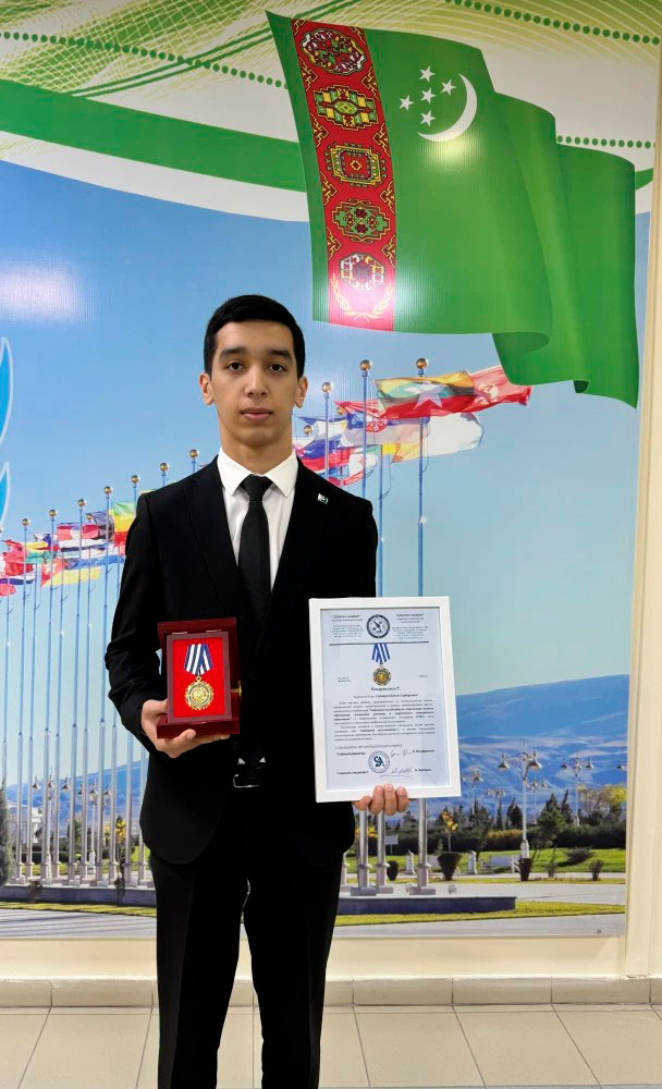 Turkmen student made a worthy performance at the CIS international scientific-practical competition