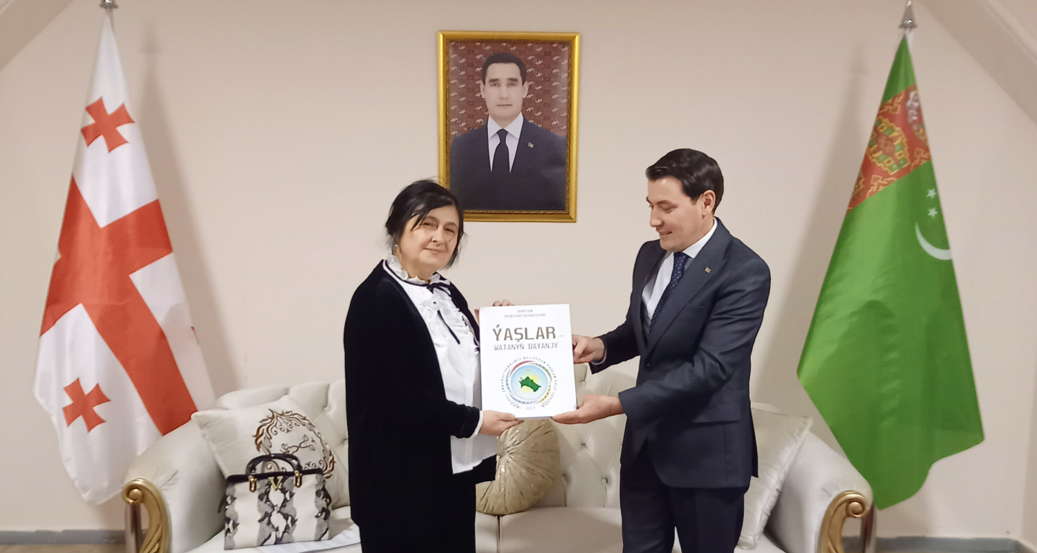 Ambassador of Turkmenistan met with the Chairman of Creative Union of Georgian Writers