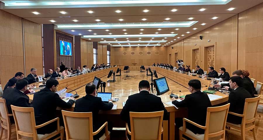 An interdepartmental round table with the participation of the International Labor Organization was held in the building of the MFA of Turkmenistan