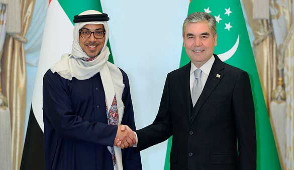Meeting of the National Leader of the Turkmen people with the Vice President, Deputy Prime Minister of UAE