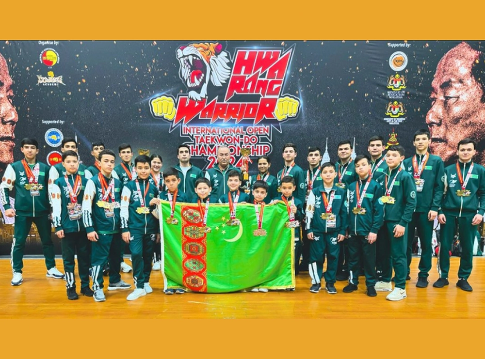 ITF taekwondo masters from Turkmenistan won 34 medals at the international tournament in Malaysia