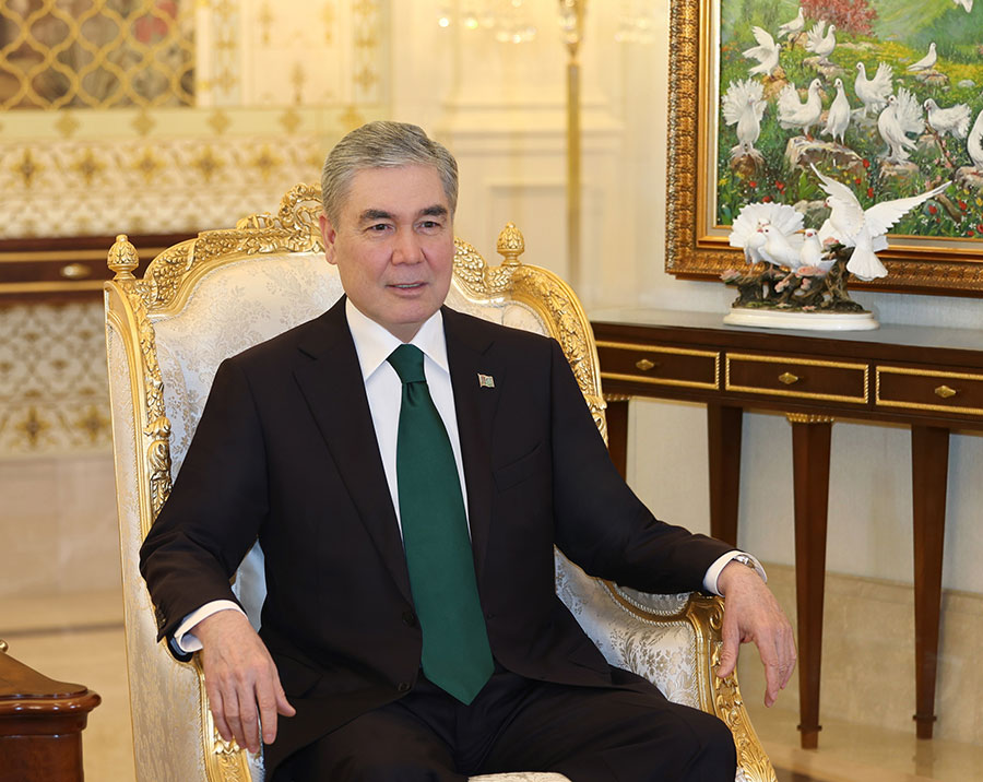 Национальный Лидер туркменского народа, Председатель Халк Маслахаты Туркменистана провёл встречу с руководителем турецкой компании «Rönesans Holding»