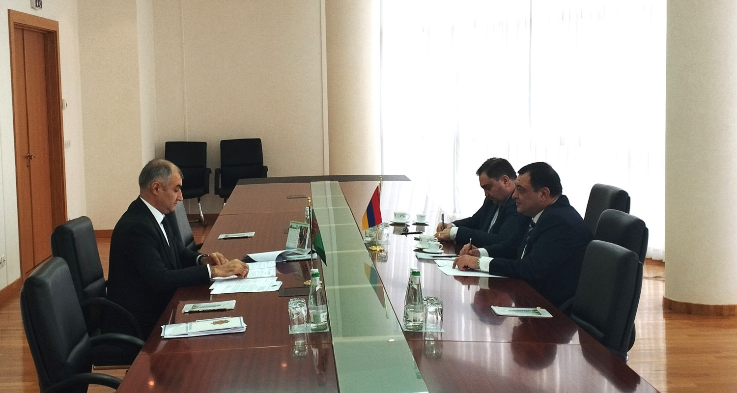 The meeting with the Ambassador of Armenia to Turkmenistan