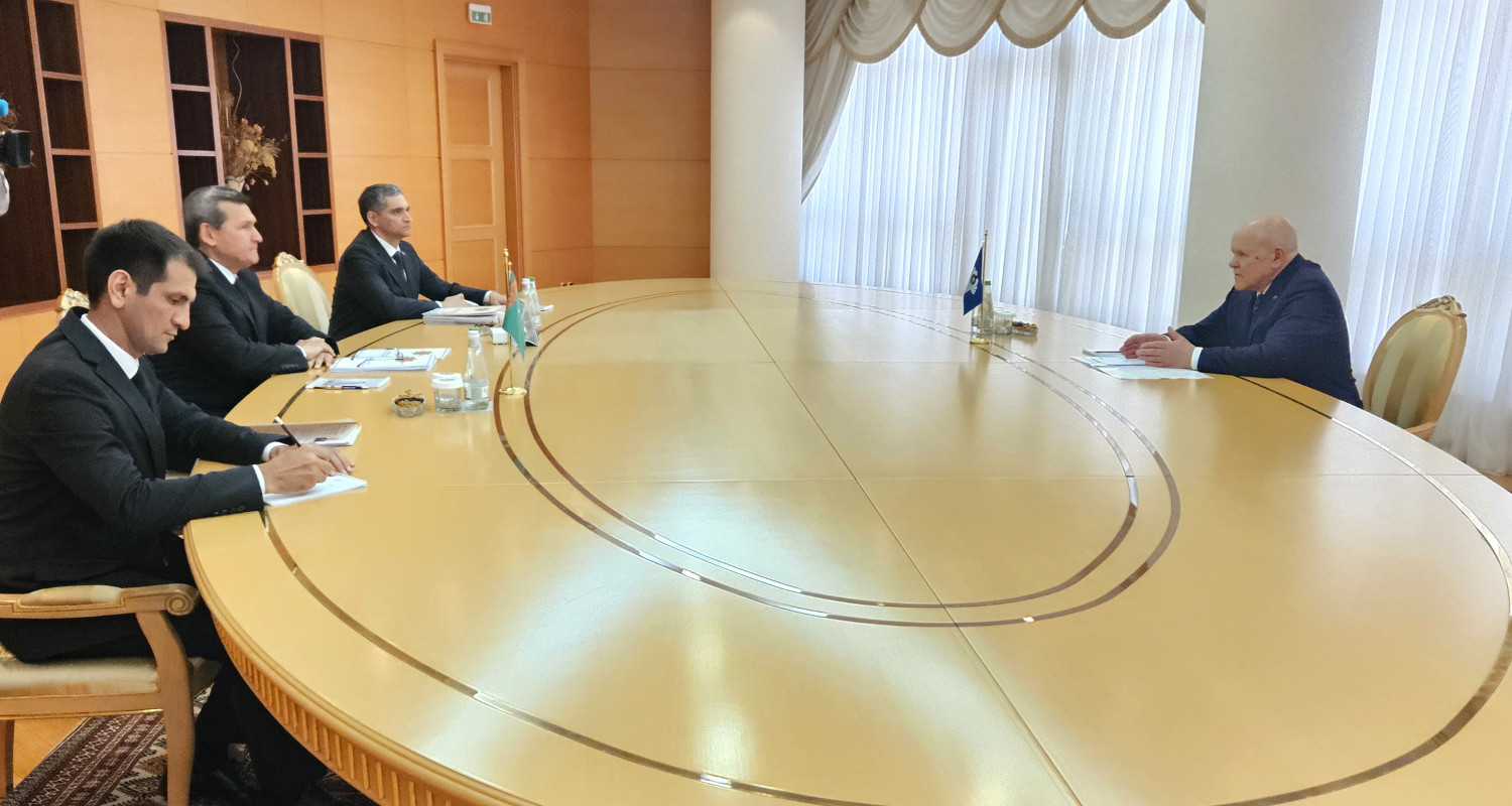 Meeting at the Ministry of Foreign Affairs of Turkmenistan with the First Deputy Secretary General of the CIS
