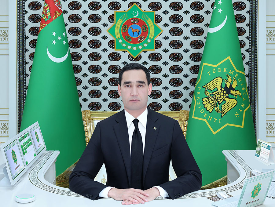 The President of Turkmenistan Held a Working Meeting via the Digital System