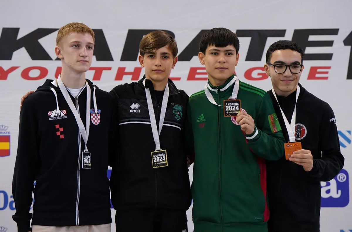 Karateka from Turkmenistan won a bronze medal at the Youth League tournament in Spain