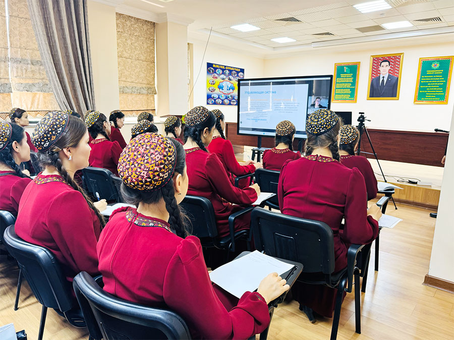 Turkmen and Russian universities conducted a course of lectures on information security for students