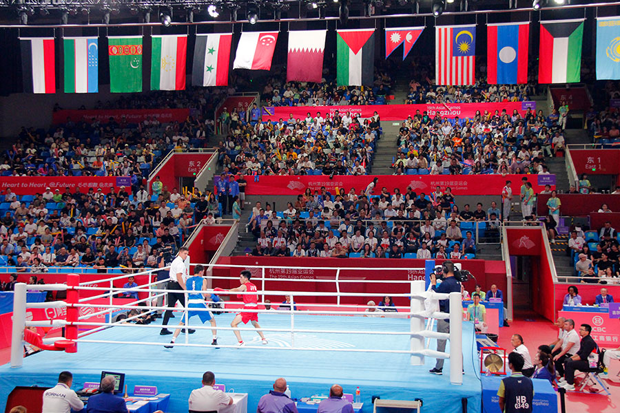 Saparmyrat Odayev reached the second round at the World Boxing