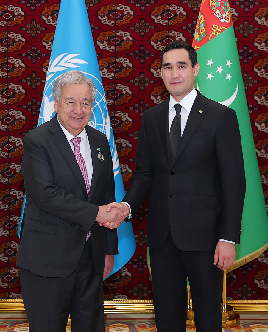 Negotiations between the President of Turkmenistan and the UN Secretary-General