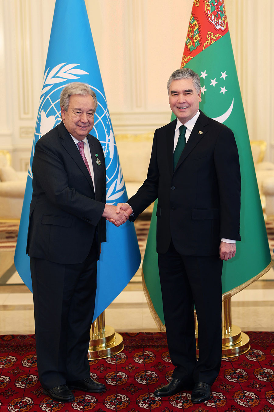 National Leader of the Turkmen people, Chairman of the Halk Maslahaty met with the UN Secretary-General