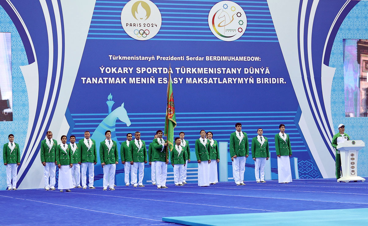 The ceremony of sending off sportsmen to the 2024 Olympics took place in Ashgabat