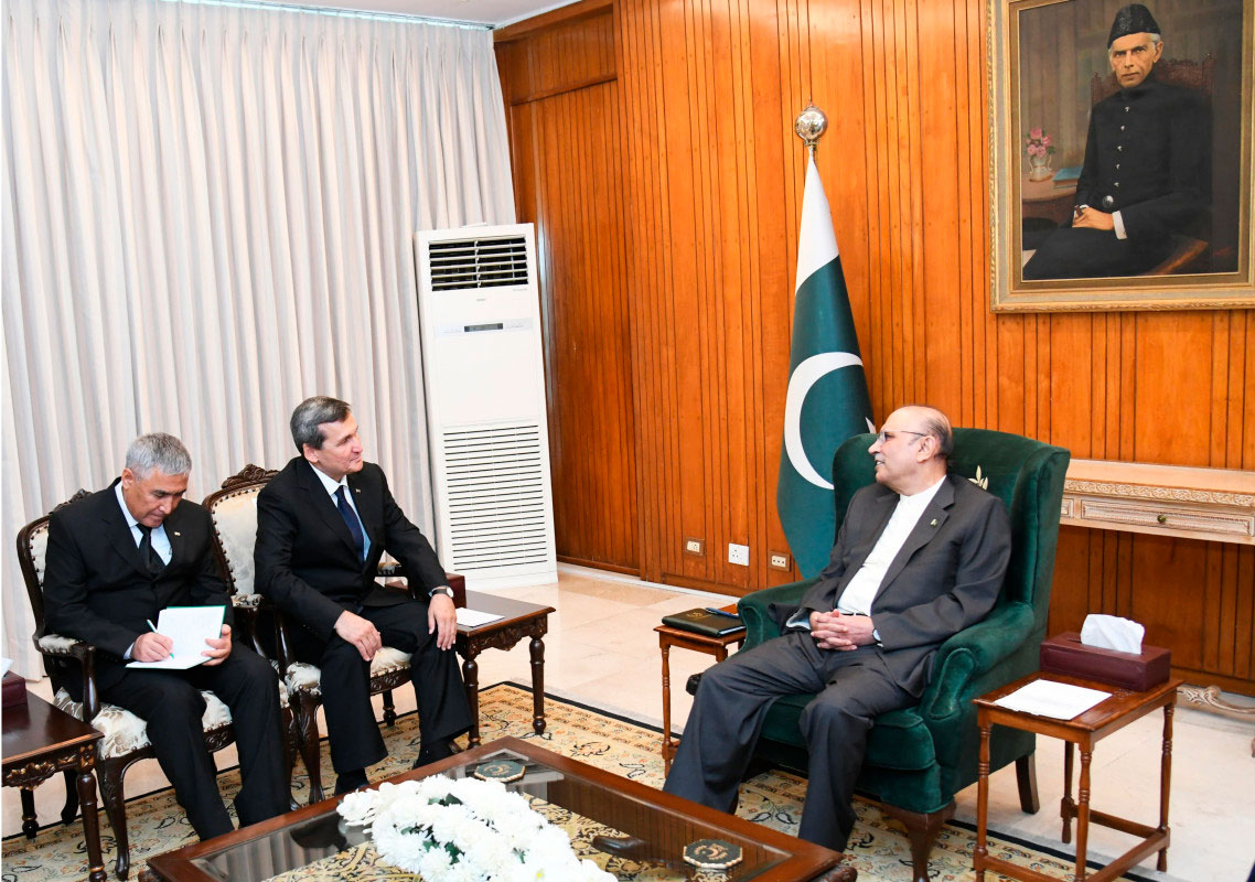 Meeting of the delegation of Turkmenistan with the President of the Islamic Republic of Pakistan