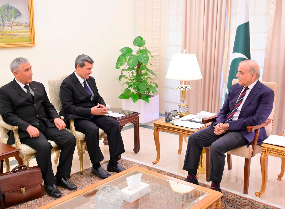 The delegation of Turkmenistan met with the Prime Minister of the Islamic Republic of Pakistan