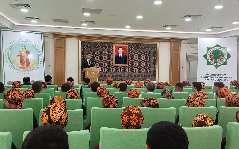 В городе Аркадаг провели мероприятие, посвященное предстоящему заседанию Халк Маслахаты Туркменистана