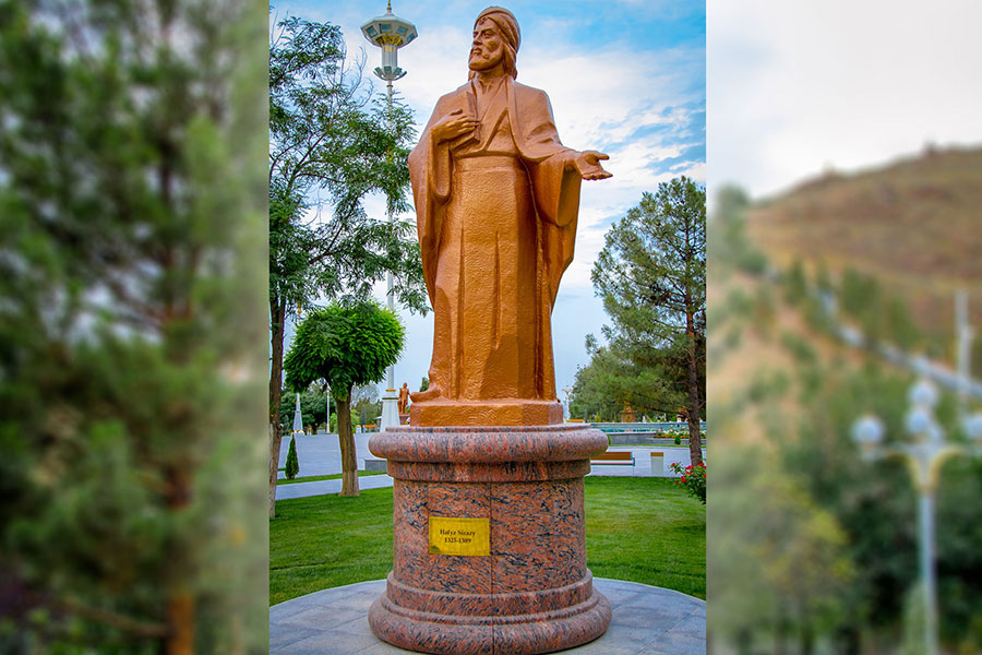 Monuments of outstanding personalities in the cultural and park complex "Magtymguly Pyragy": Hafiz Shirazi