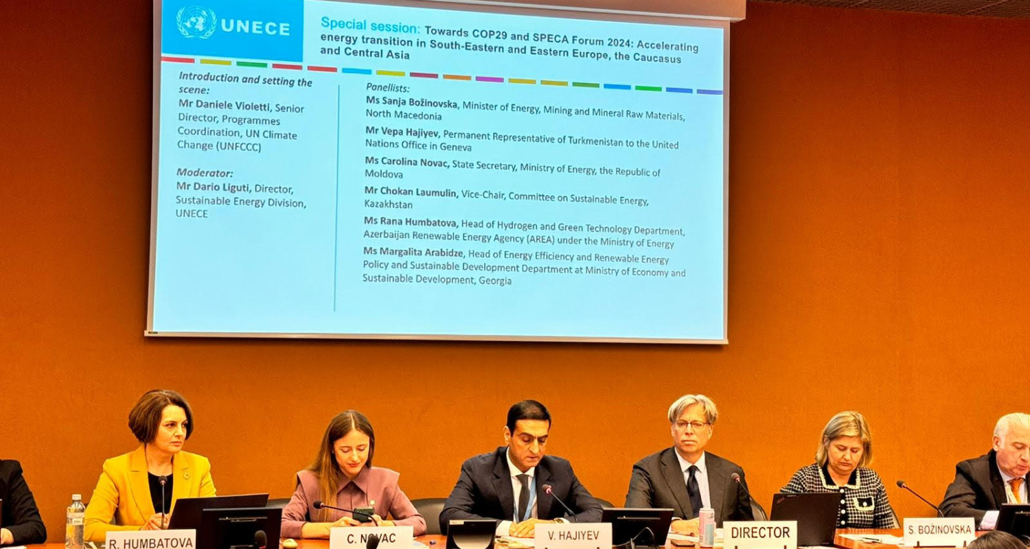 The delegation of Turkmenistan took part in a special session within the framework of the UNECE Sustainable Energy Week - 2024