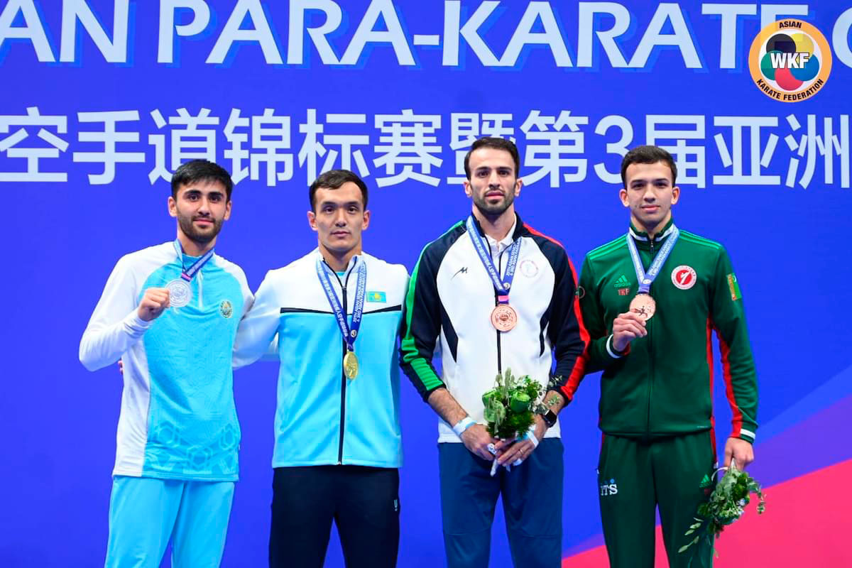 A karateka from Turkmenistan won bronze at the Asian Championships in Hangzhou