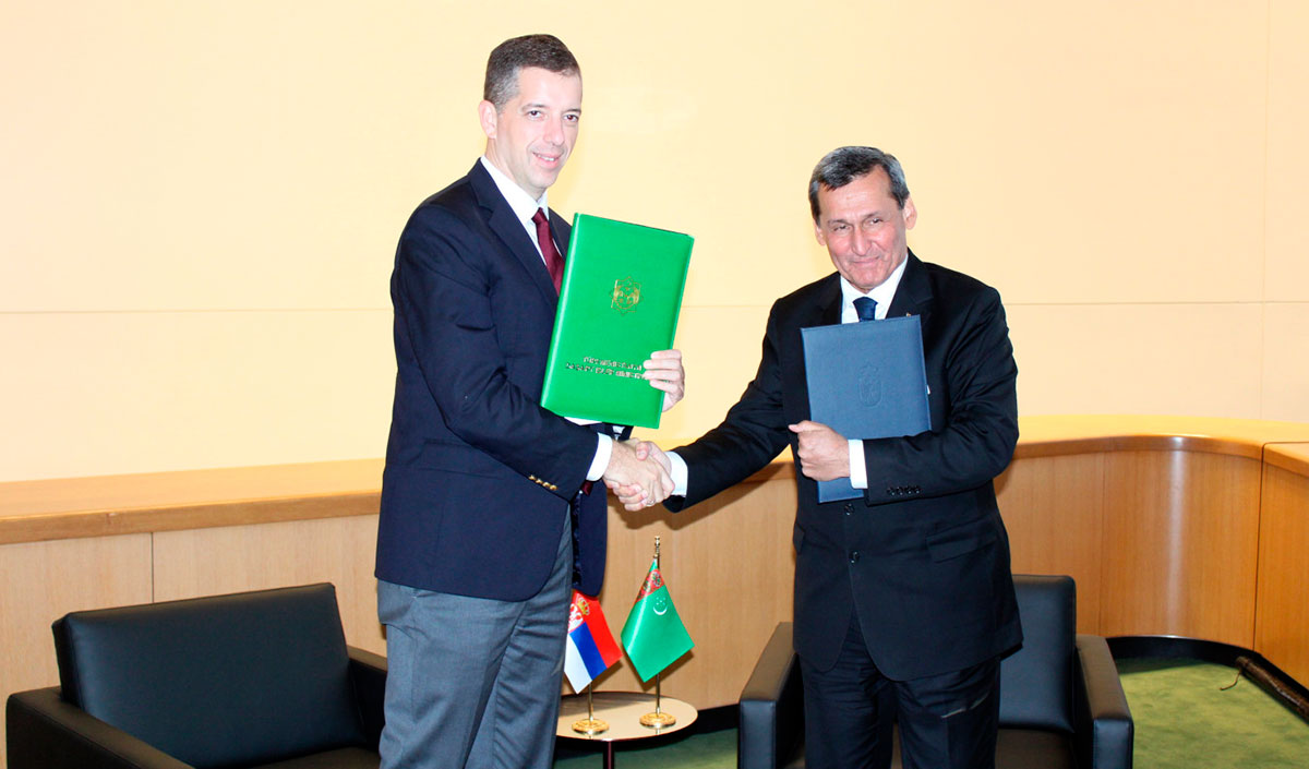 Meeting of the Ministers of Foreign Affairs of Turkmenistan and the Republic of Serbia