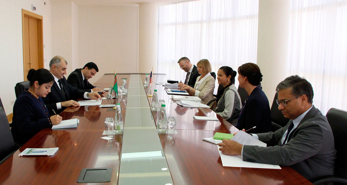 The Ministry of Foreign Affairs of Turkmenistan held a meeting with a USAID delegation