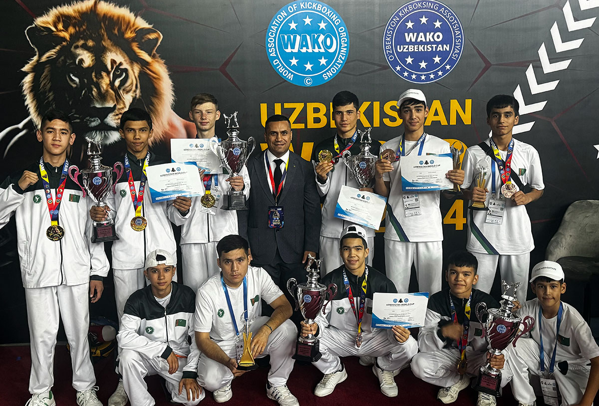 Turkmen kickboxers won 12 medals at the World Cup in Tashkent