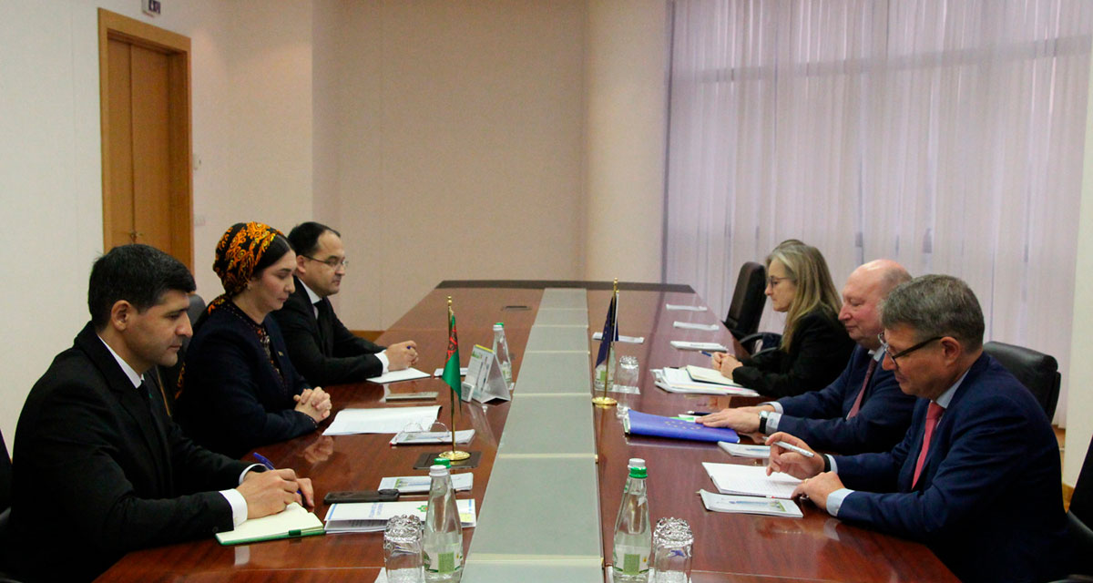 A meeting with representatives of the European Commission was held at the Ministry of Foreign Affairs of Turkmenistan