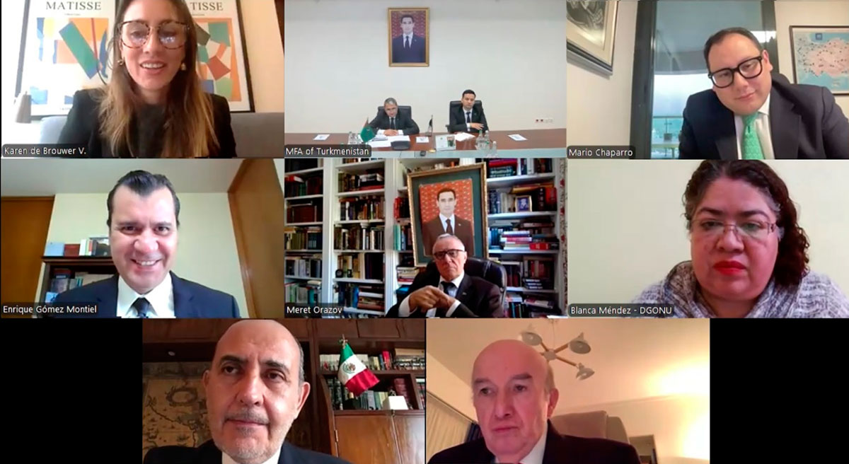 Turkmen-Mexican political consultations were held via videoconference