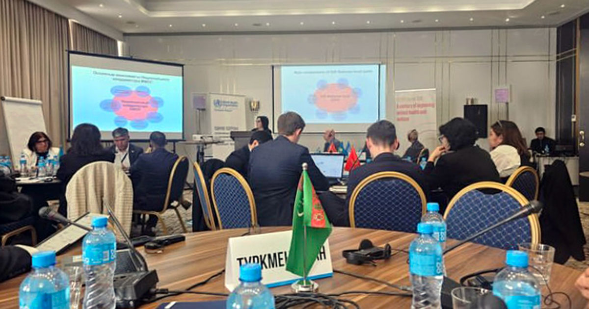 The specialists from Turkmenistan participated in WHO seminar in Almaty