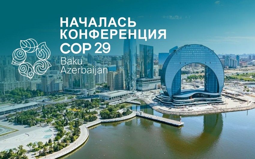 The Turkmenistan delegation participates in COP29