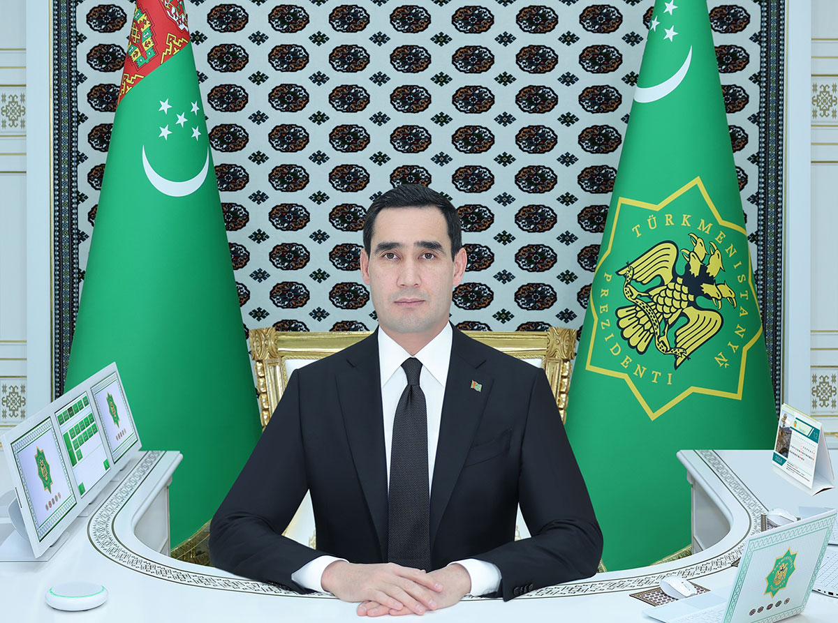 The President of Turkmenistan Held a Working Meeting via the Digital System