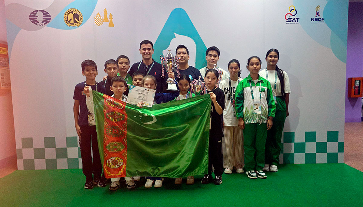 Turkmen chess players won five medals at the Asian Schools Chess Championship in Thailand