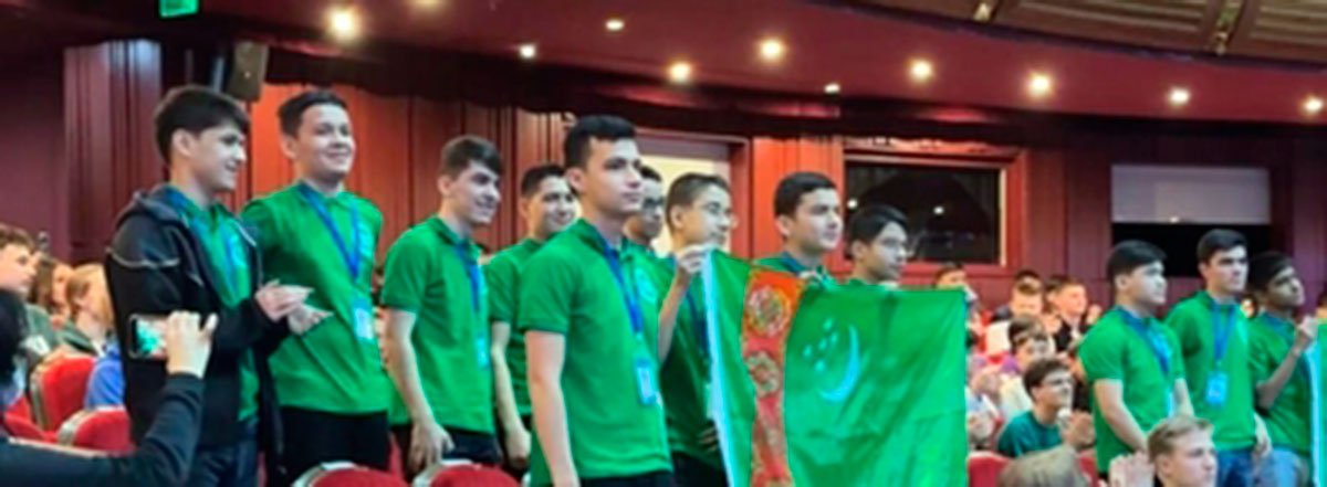 Schoolchildren from Turkmenistan take part in the XXI International Zhautykov Olympiad