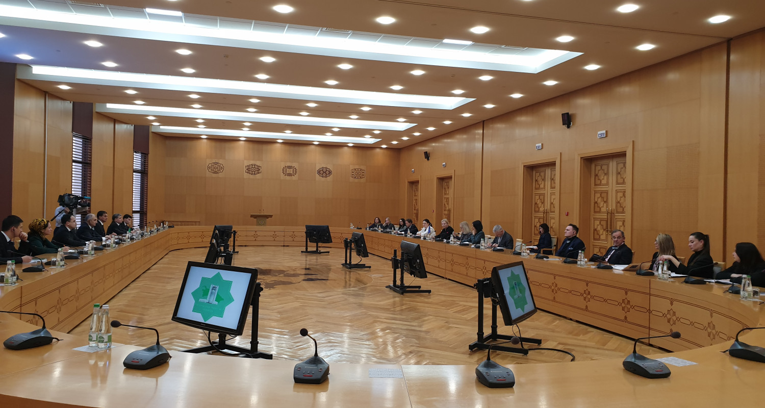 Türkmenistanyň DIM-de Ýewropa parlamentiniň wekiliýeti bilen gepleşikler geçirildi