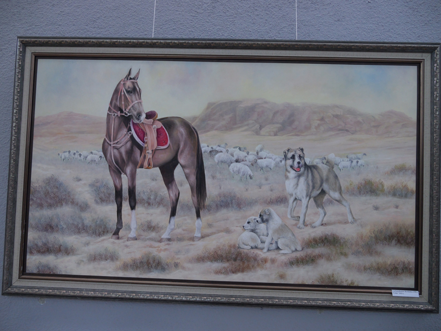 Medeniýet we sungat işgärleriniň hem-de Magtymguly Pyragynyň şygryýet güni mynasybetli suratkeşleriň we ýazyjylaryň sergisi