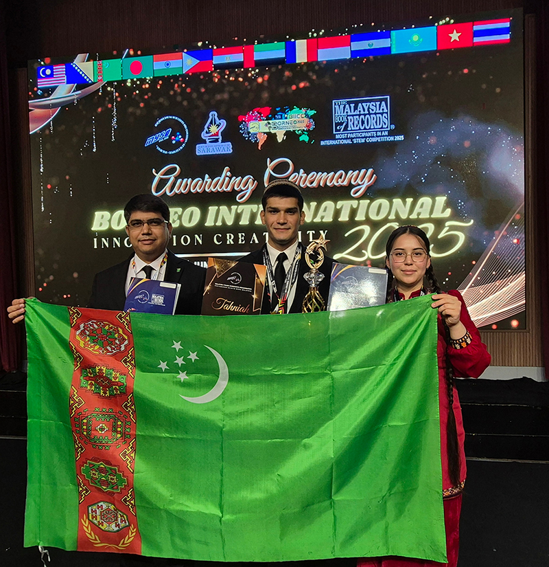 Young scientists from Turkmenistan won gold at an international competition in Malaysia