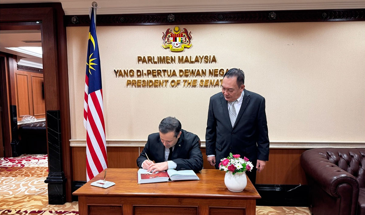 The Ambassador of Turkmenistan to Malaysia met with the President of the Senate of Malaysia