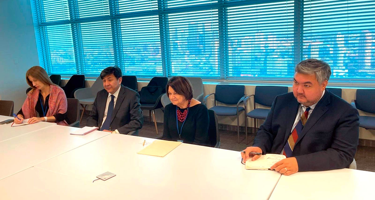 Meeting with the UN Under Secretary-General for Political and Peacebuilding Affairs took place on the sidelines of the UN General Assembly