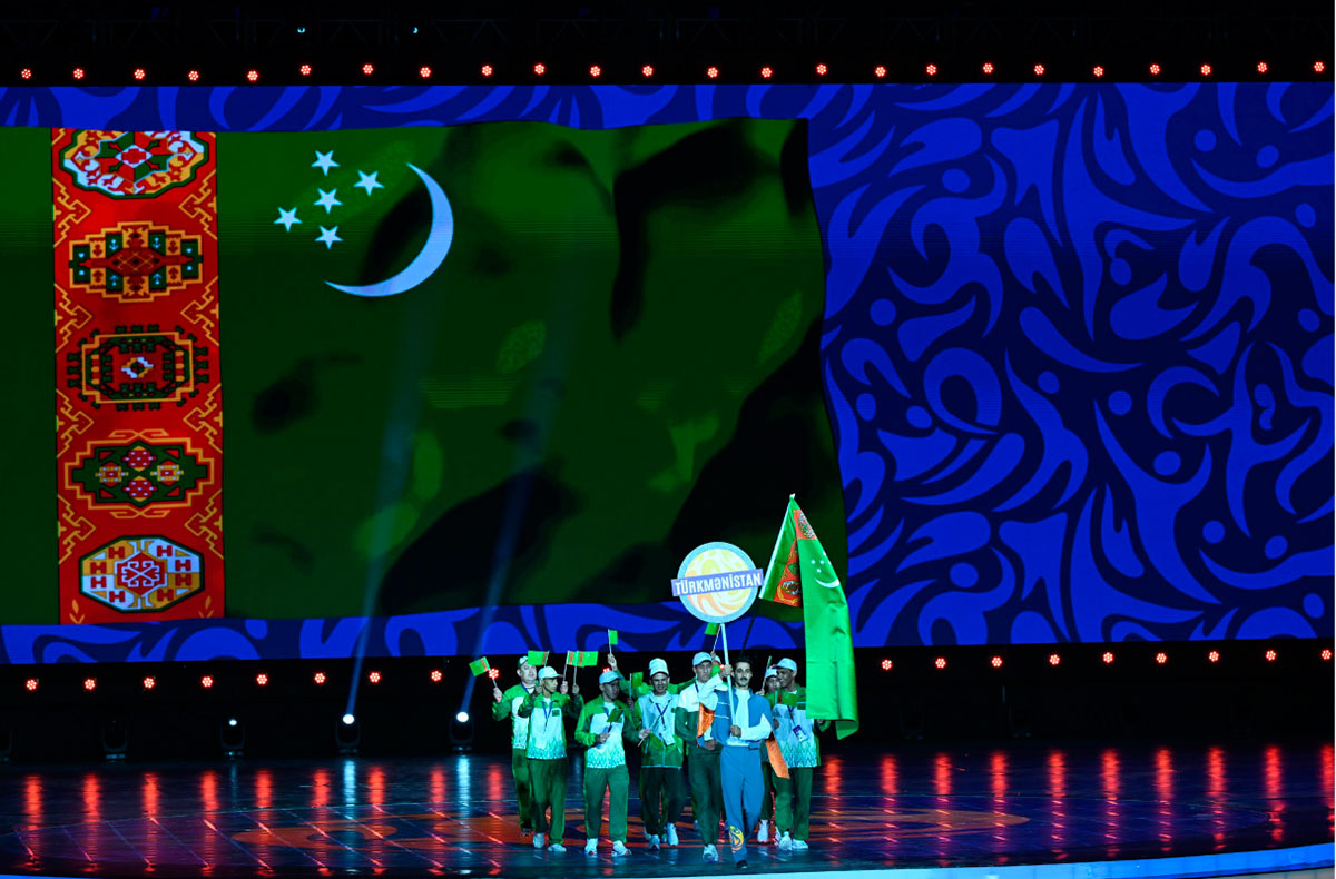 Туркменские спортсмены приняли участие в церемонии открытия III Игр стран СНГ в Азербайджане