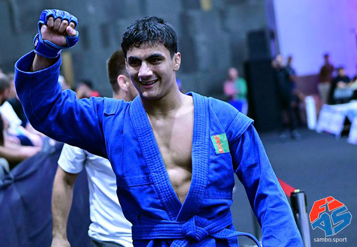 Turkmen sambo athletes won their first gold at the World Youth and Junior Championships in Indonesia