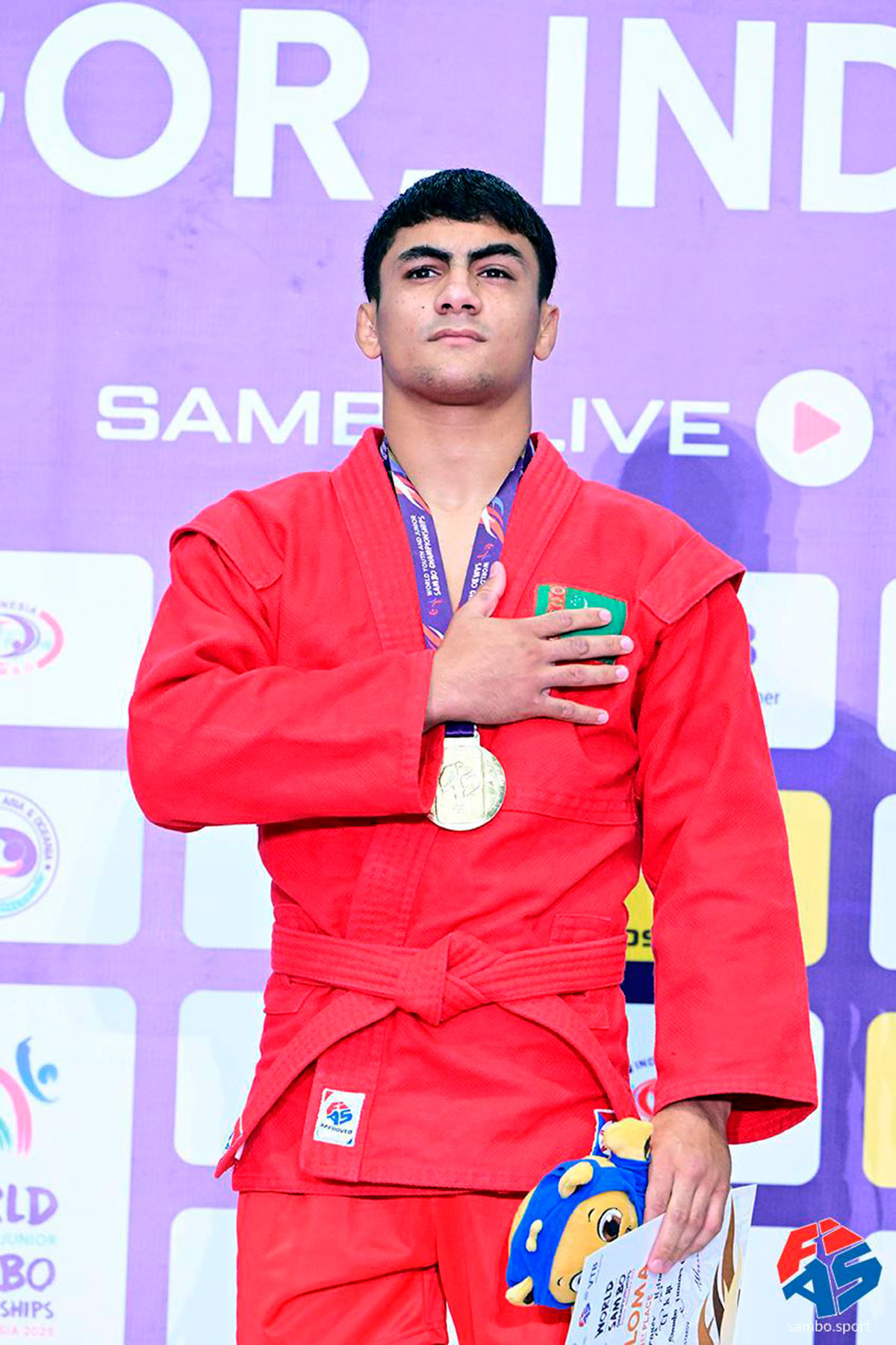 Turkmen sambo athletes won their first gold at the World Youth and Junior Championships in Indonesia