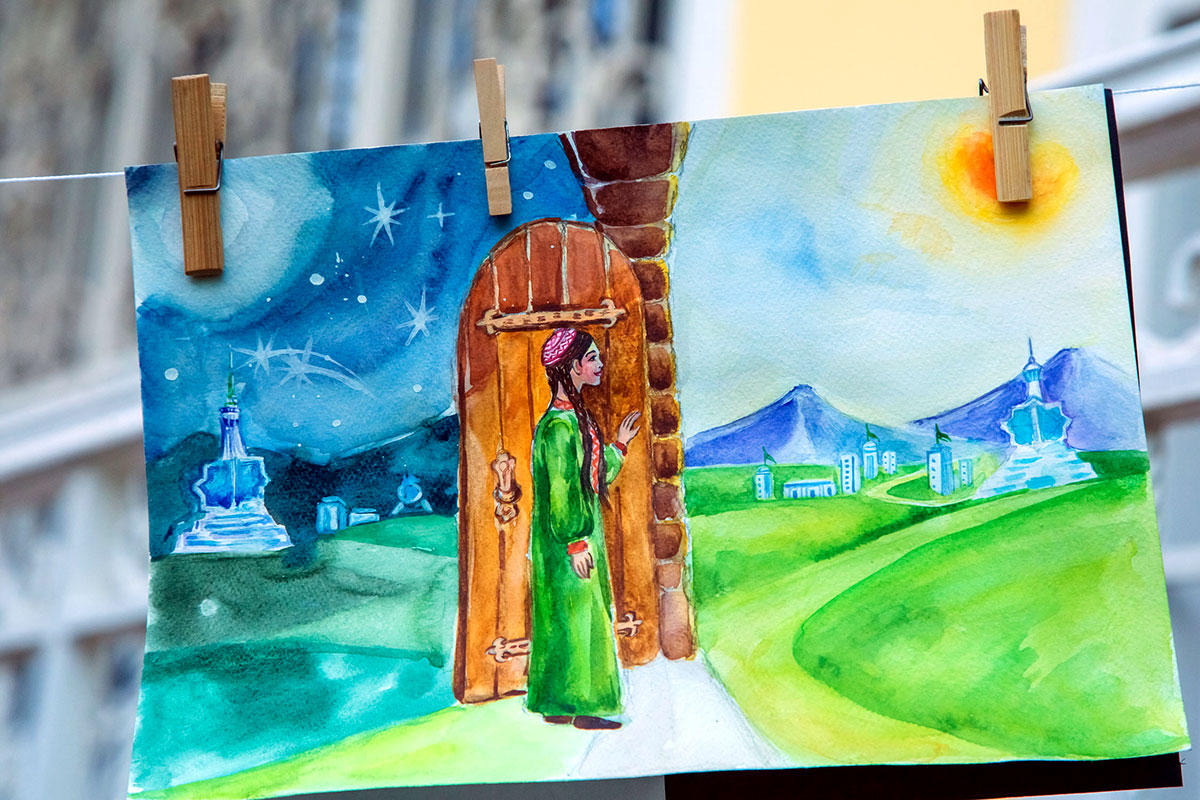 International Flashmob “The Big Laundry” in Ashgabat