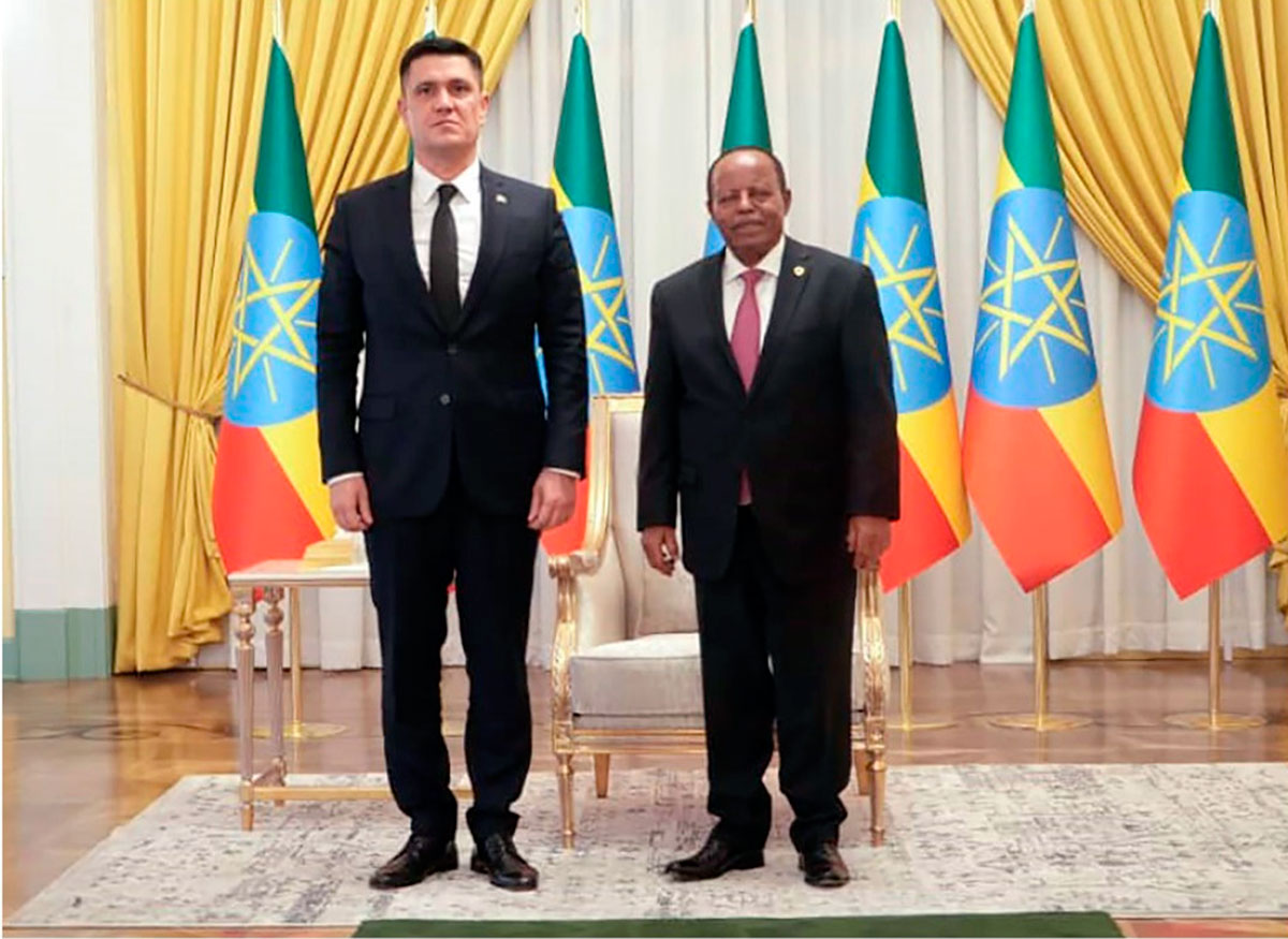 Ambassador of Turkmenistan presented his credentials to the President of Ethiopia