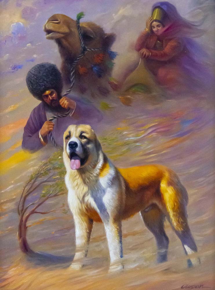 An exhibition of works by Turkmen artists dedicated to Alabay day