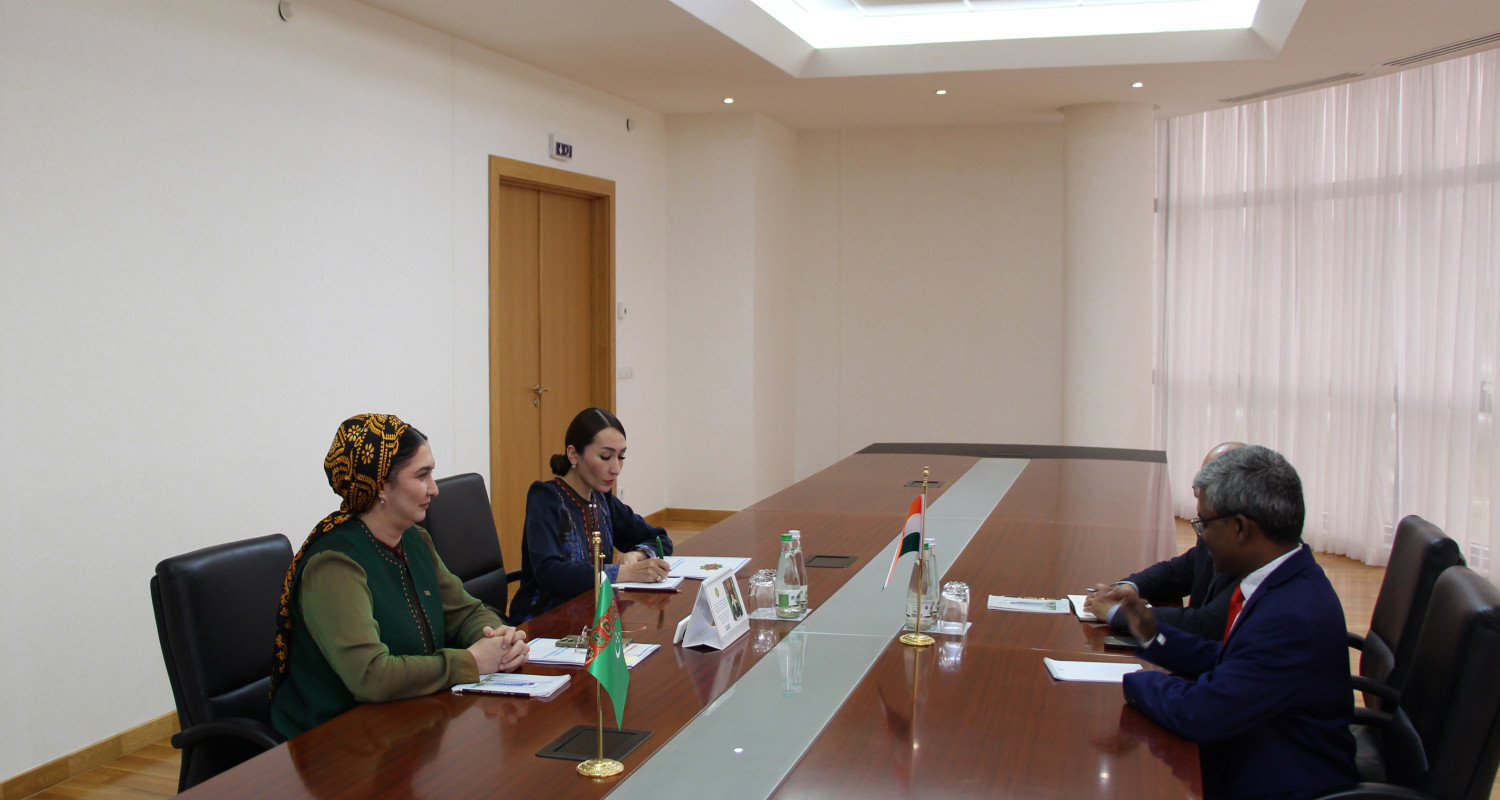 Meeting with the Ambassador of the Republic of India was held at the MFA of Turkmenistan