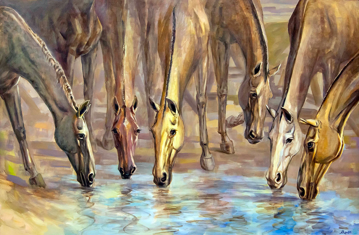 Художник Аннадурды Алмаммедов и 20 его учеников