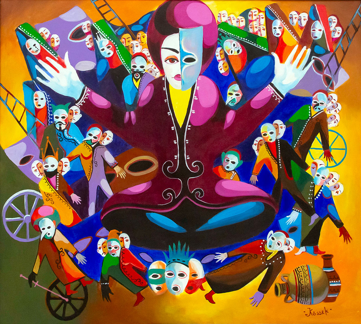 Художник Аннадурды Алмаммедов и 20 его учеников