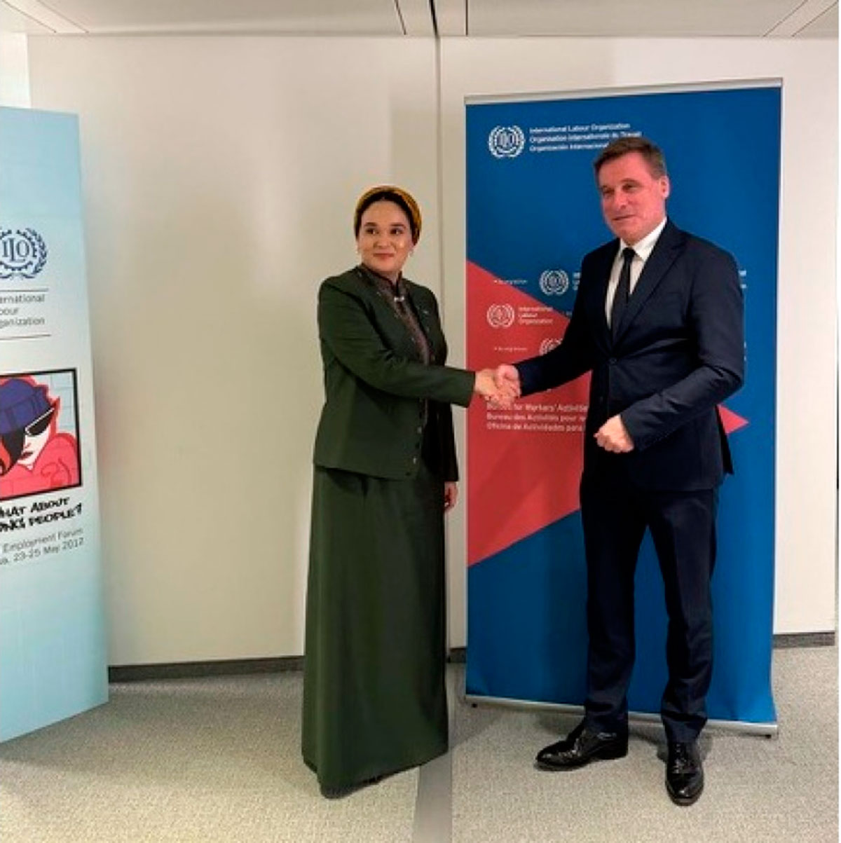 Türkmenistanyň wekiliýeti Ženewada Halkara Zähmet Guramasynyň wekilleri bilen duşuşyklary geçirdi