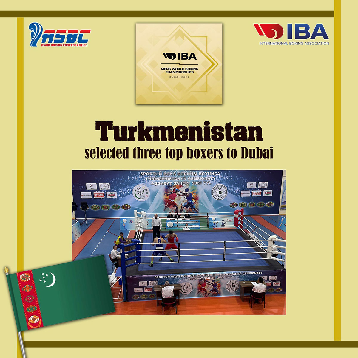 Dünýä çempionatynda Türkmenistandan üç boksçy çykyş eder